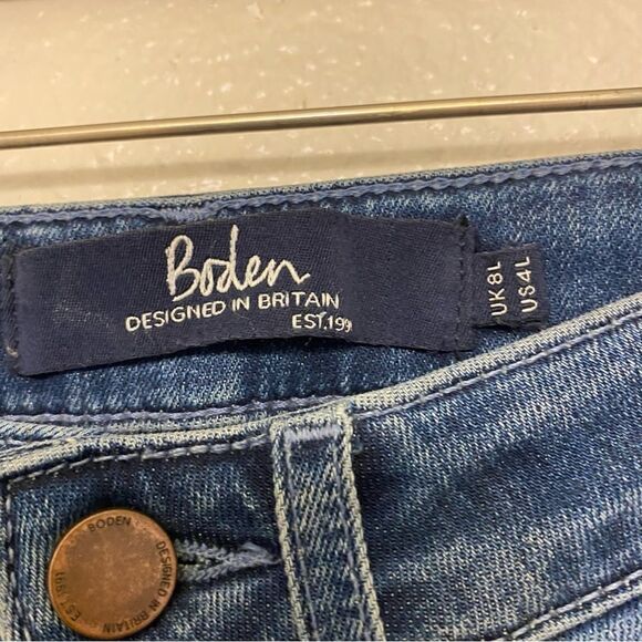Boden Jeans Mayfair Modern Skinny mid rise medium wash women’s size 4 long (32”) - Picture 6 of 14